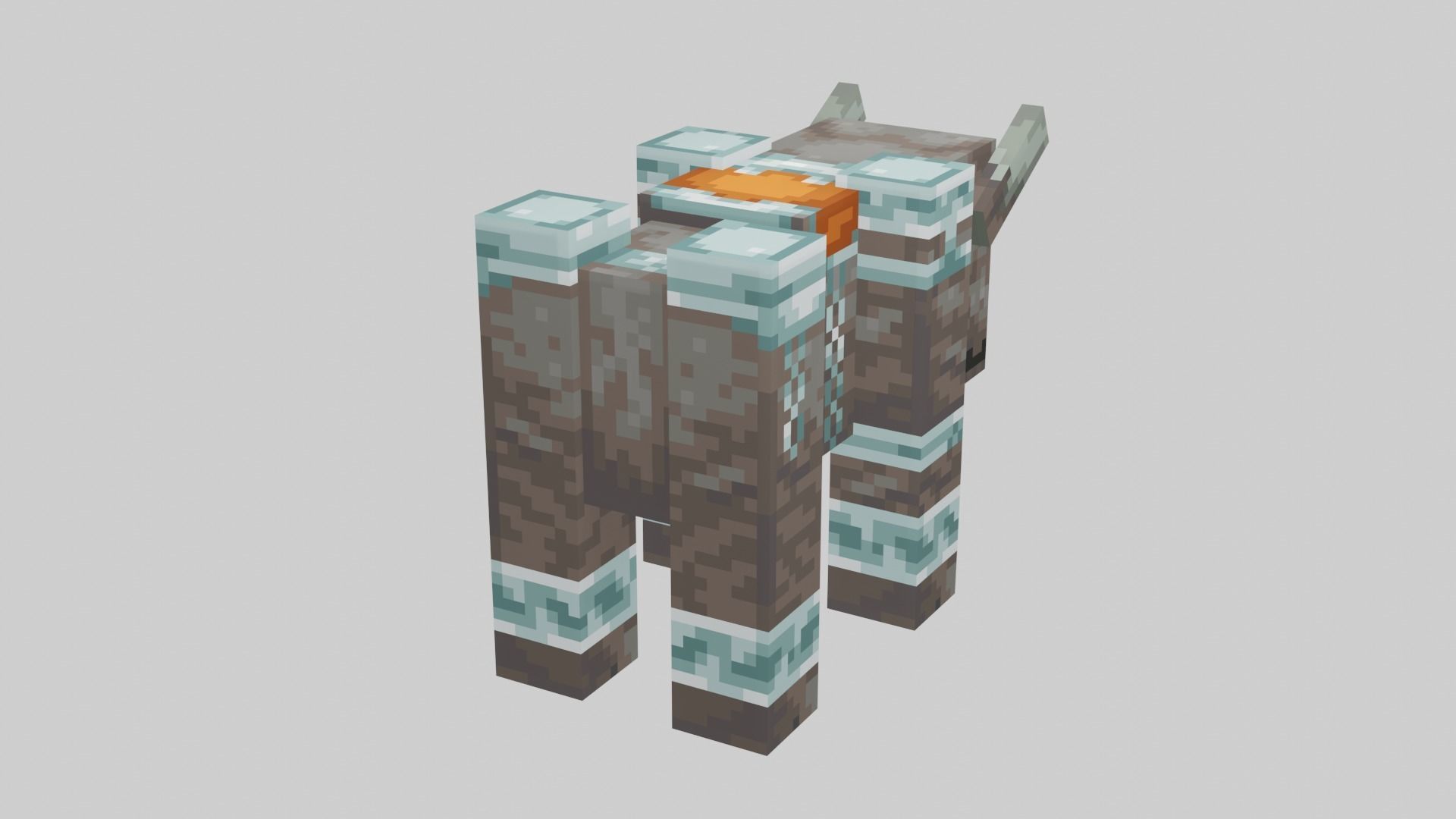 Minecraft Ravager Low-poly 3D model_12