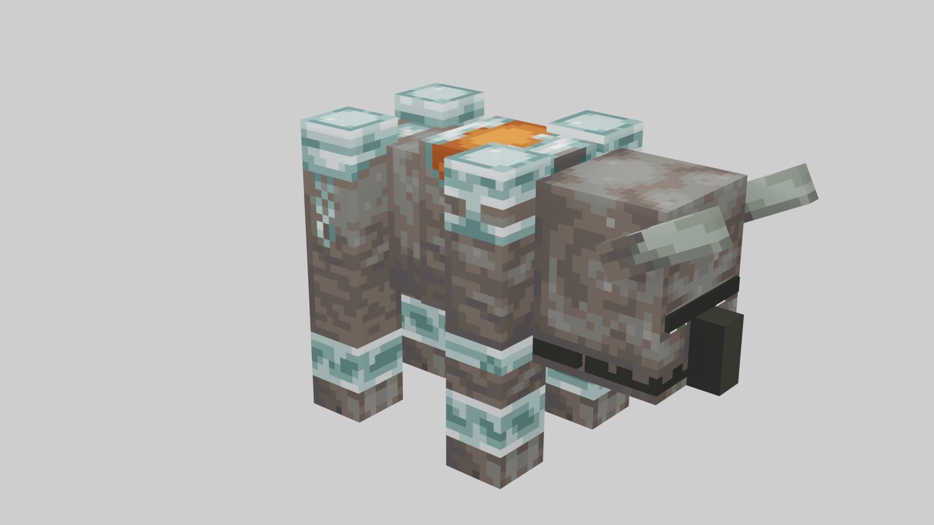 Minecraft Ravager Low-poly 3D model_23