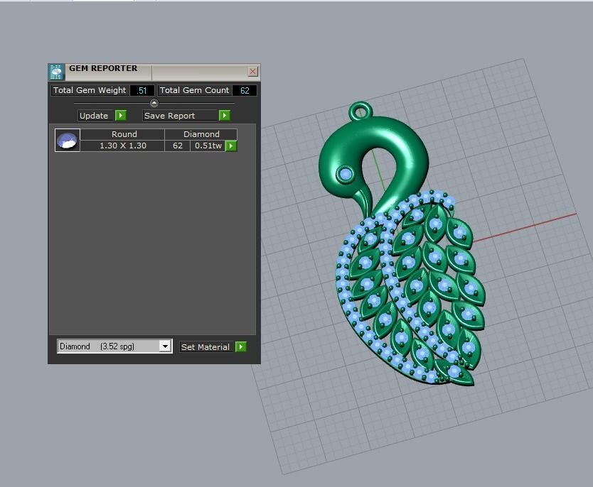 swan pendant 3D print model_5