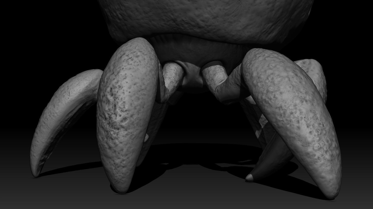 3D PRINTABLE CRAB ROCK ROUND AND SORGAN FROG CROUCH MANDALORIAN 3D print model_20