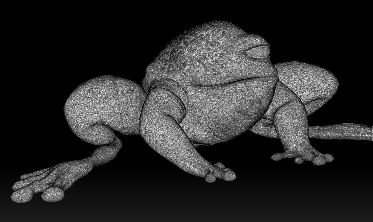 3D PRINTABLE CRAB ROCK ROUND AND SORGAN FROG CROUCH MANDALORIAN 3D print model_14