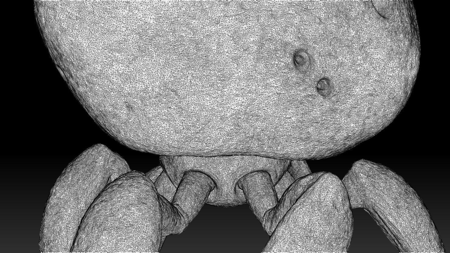 3D PRINTABLE CRAB ROCK ROUND AND SORGAN FROG CROUCH MANDALORIAN 3D print model_24