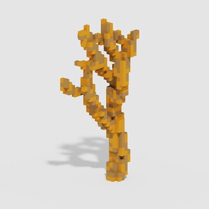 Voxel Trees Pack 33 Items Low-poly 3D model_18