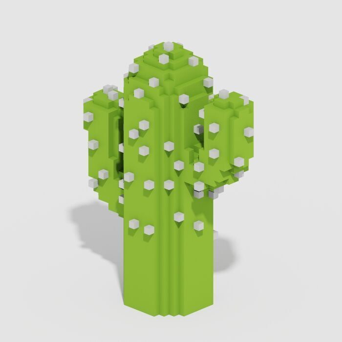 Voxel Trees Pack 33 Items Low-poly 3D model_8