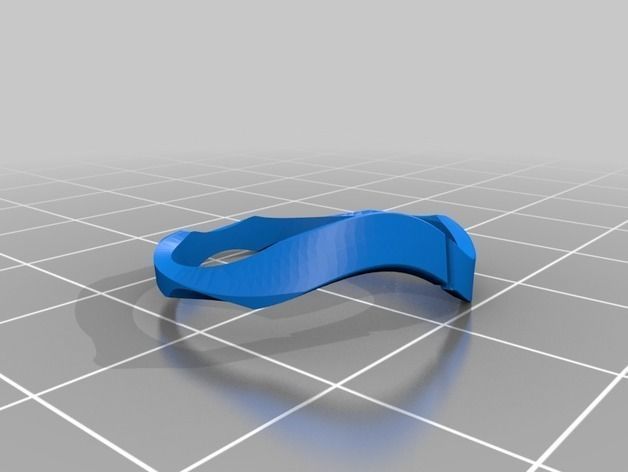 wave Rings Bracelet multi series 3D print model_8