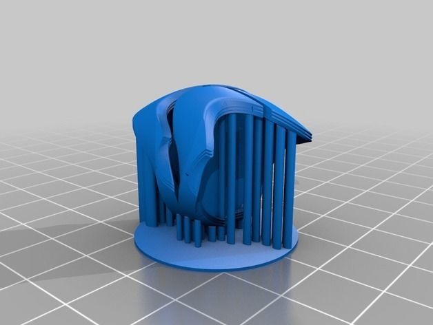 wave Rings Bracelet multi series 3D print model_12