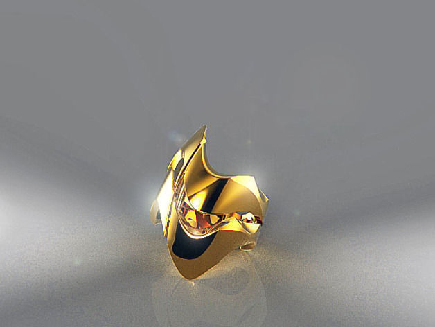 wave Rings Bracelet multi series 3D print model_4