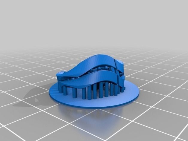wave Rings Bracelet multi series 3D print model_11