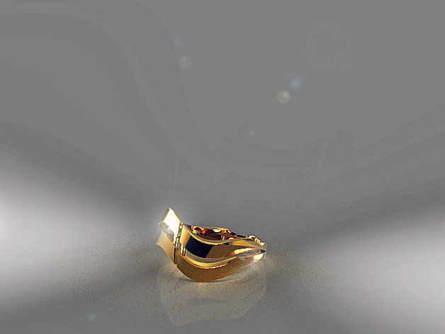 wave Rings Bracelet multi series 3D print model_2