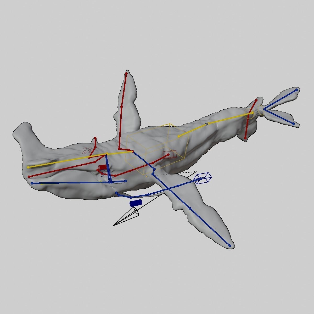 Payakan Tulkun Animated Rigged from Avatar Low-poly 3D model_22