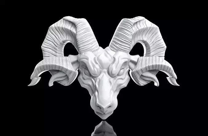 Demon goat 3D print model
