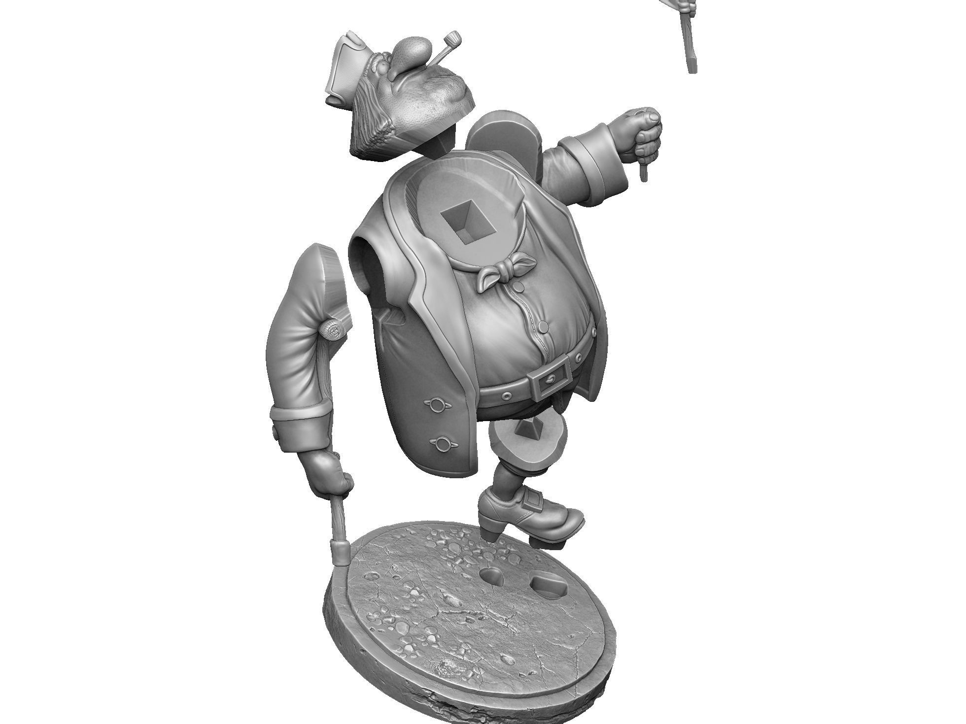 JOHN SILVER FOR 3D PRINT STL 3D print model_33