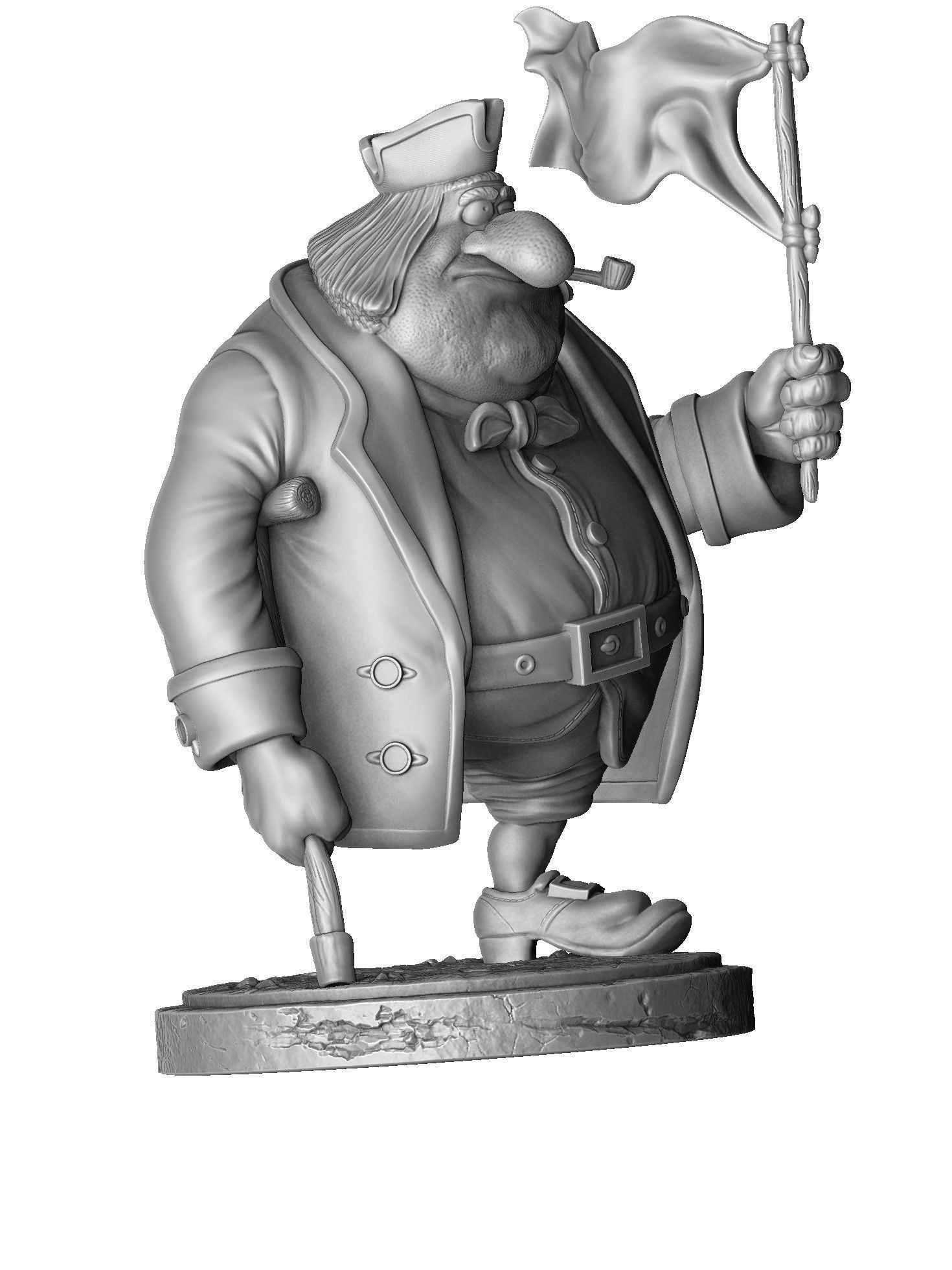 JOHN SILVER FOR 3D PRINT STL 3D print model_9