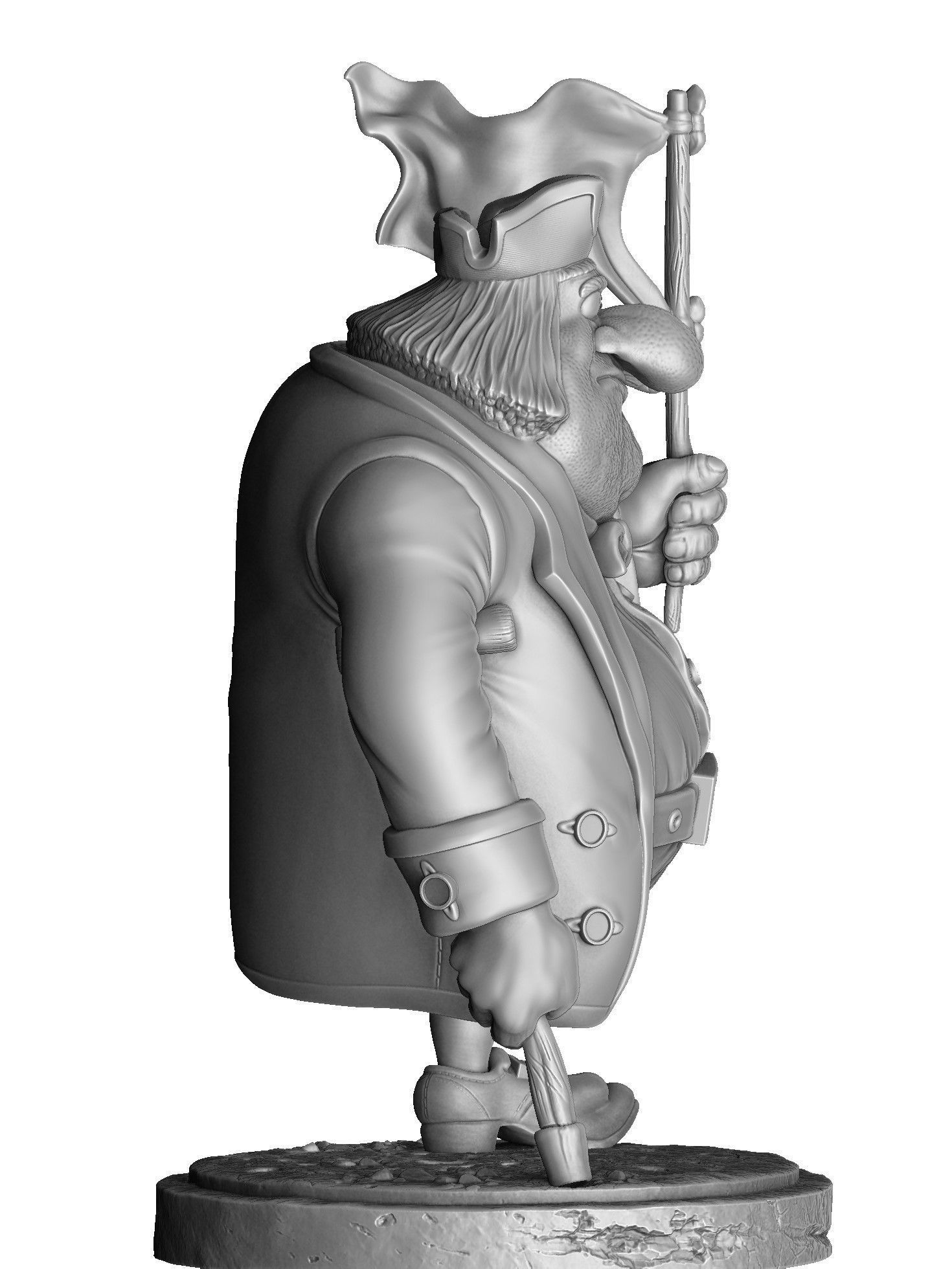 JOHN SILVER FOR 3D PRINT STL 3D print model_19