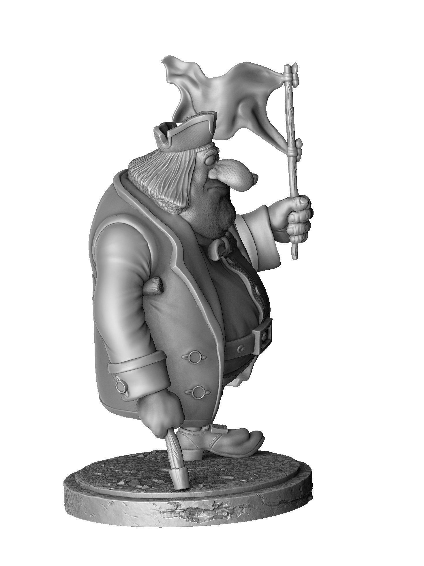 JOHN SILVER FOR 3D PRINT STL 3D print model_16