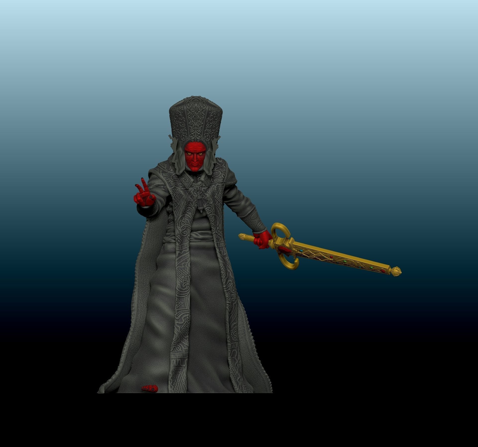 Blasphemous Boss - His Holiness Escribar - First phase 3D print model_2