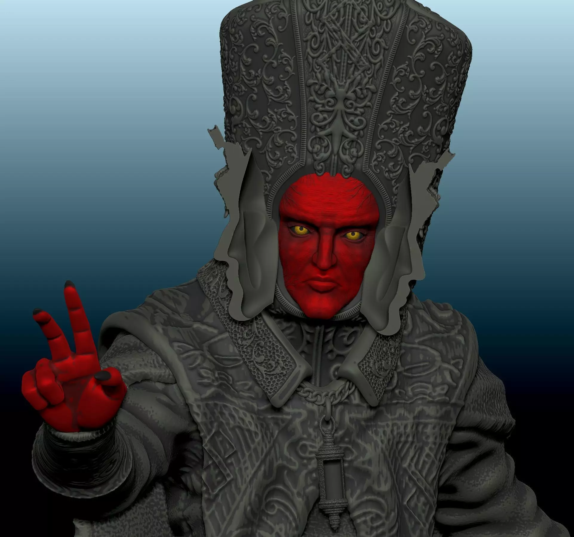 Blasphemous Boss - His Holiness Escribar - First phase 3D print model_0