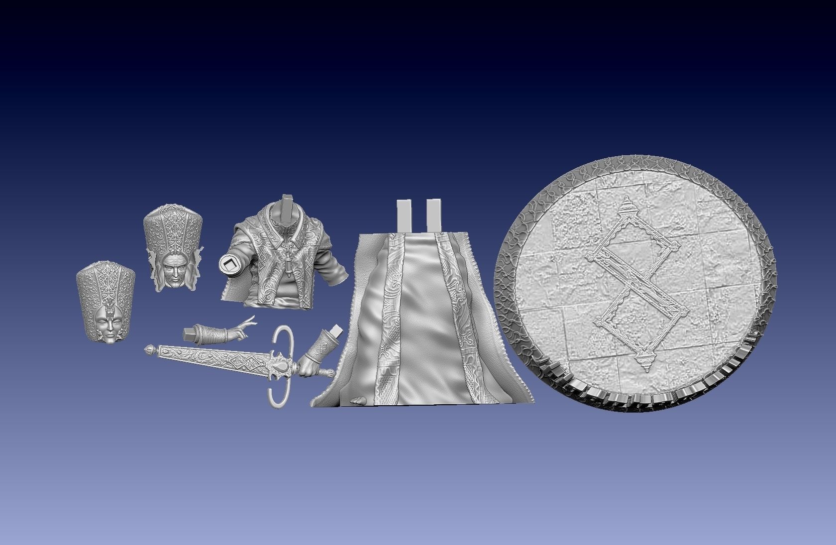 Blasphemous Boss - His Holiness Escribar - First phase 3D print model_6