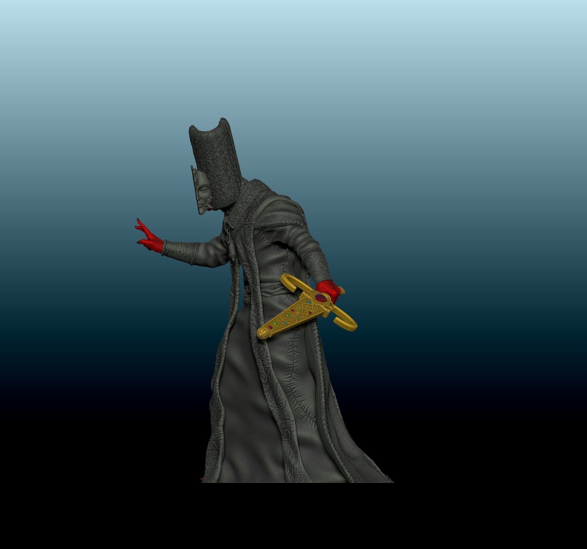 Blasphemous Boss - His Holiness Escribar - First phase 3D print model_3