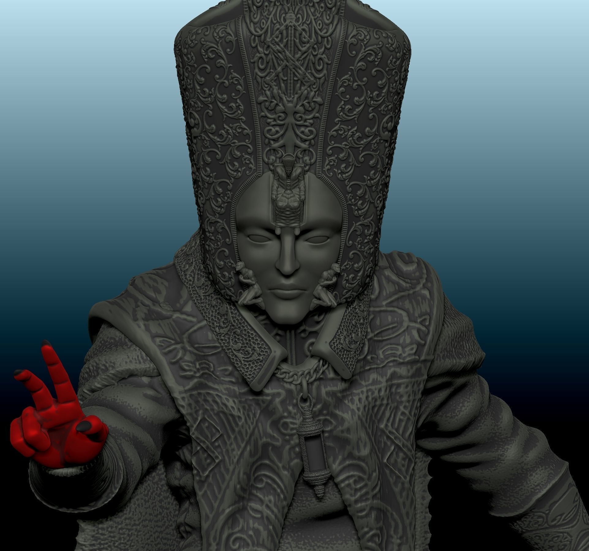 Blasphemous Boss - His Holiness Escribar - First phase 3D print model_1