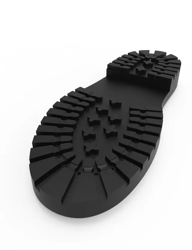 Boot sole 3D print model_0