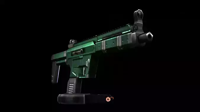 Small 9mm Carbine Low-poly 3D model