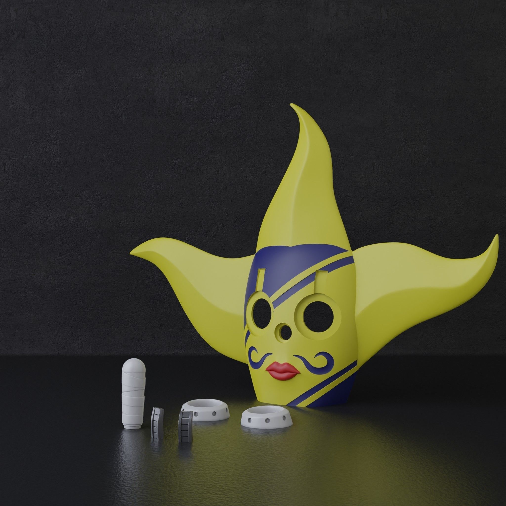 Sogeking mask One Piece 3D print model_1