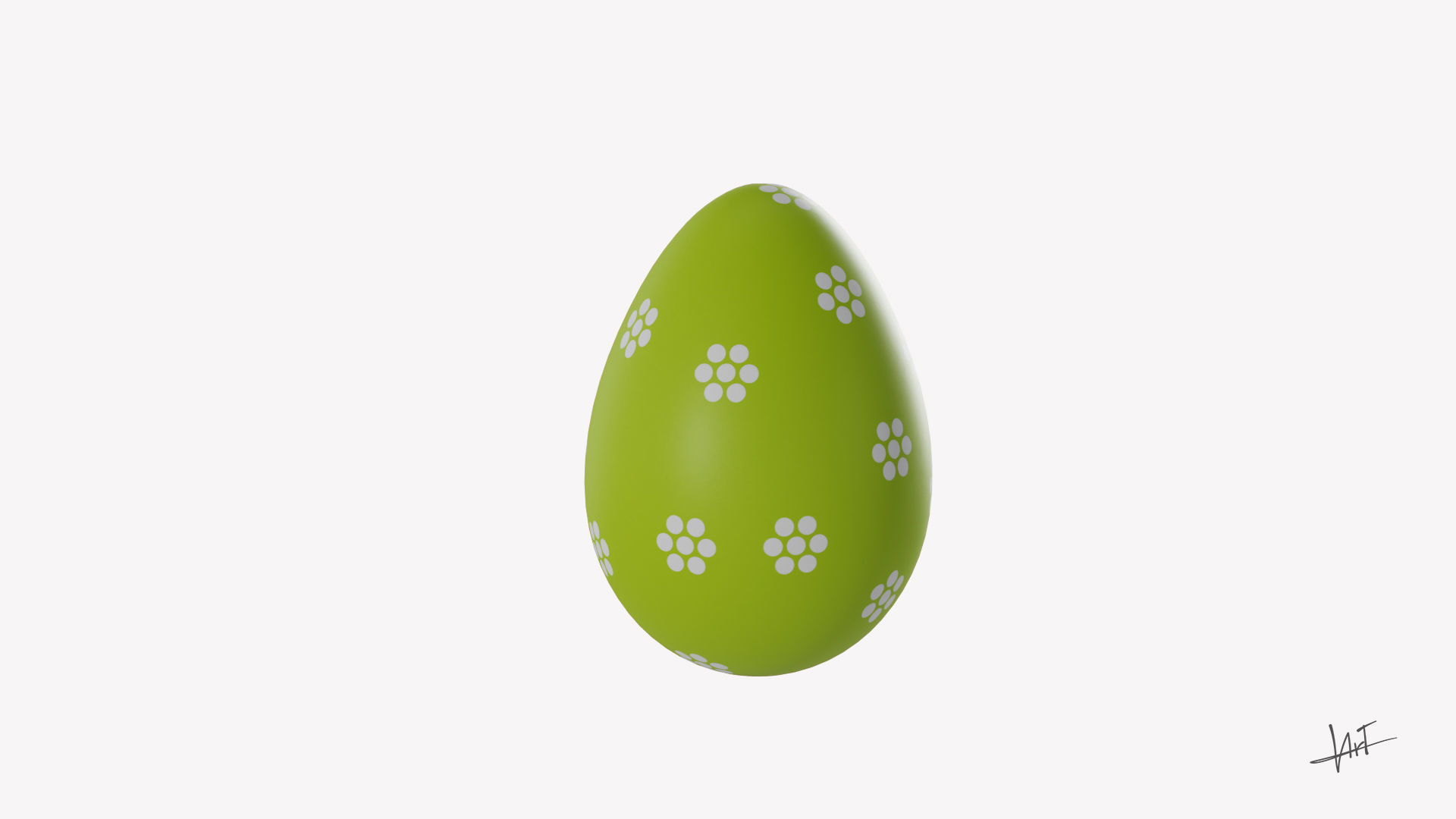 3D Easter Eggs Decorations 3D model_3