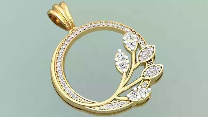 FLORAL DIAMOND PENDANT