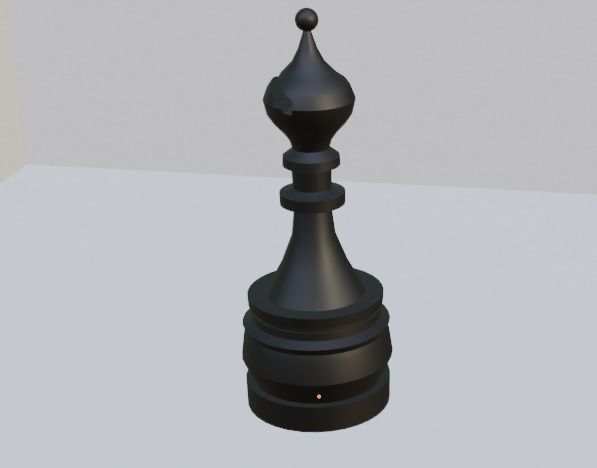 Chess Pieces Blender 3D models Low-poly 3D model_10