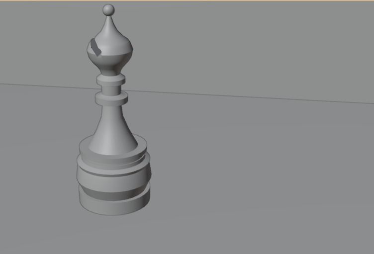 Chess Pieces Blender 3D models Low-poly 3D model_7