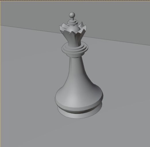Chess Pieces Blender 3D models Low-poly 3D model_4
