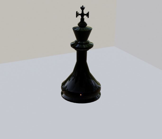 Chess Pieces Blender 3D models Low-poly 3D model_2