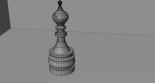 Chess Pieces Blender 3D models Low-poly 3D model_9