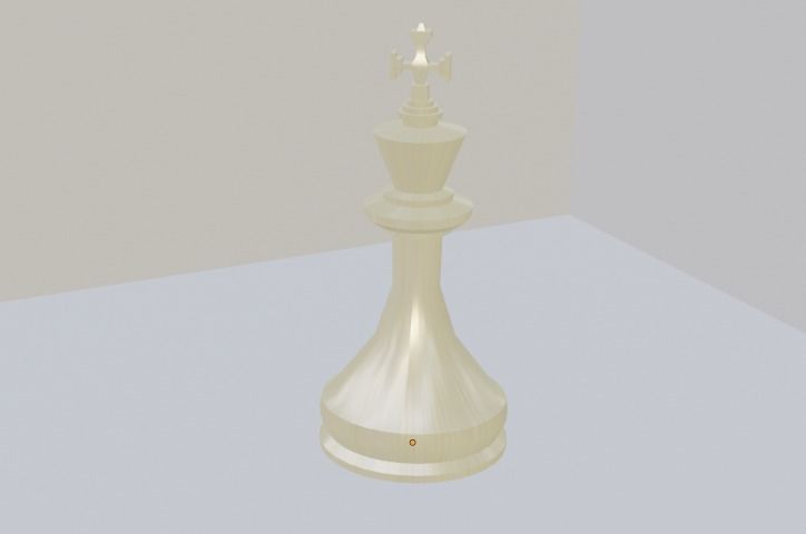 Chess Pieces Blender 3D models Low-poly 3D model_3