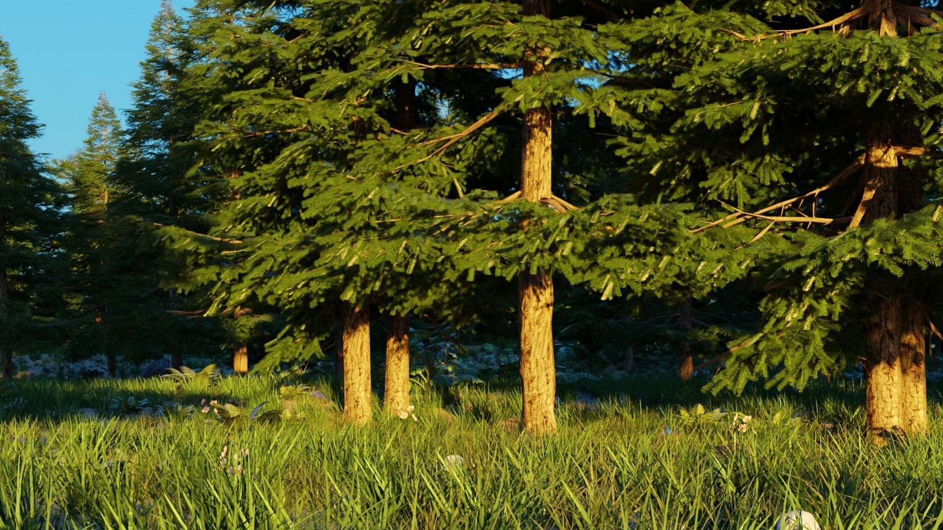 Spring Forest 3D model_3