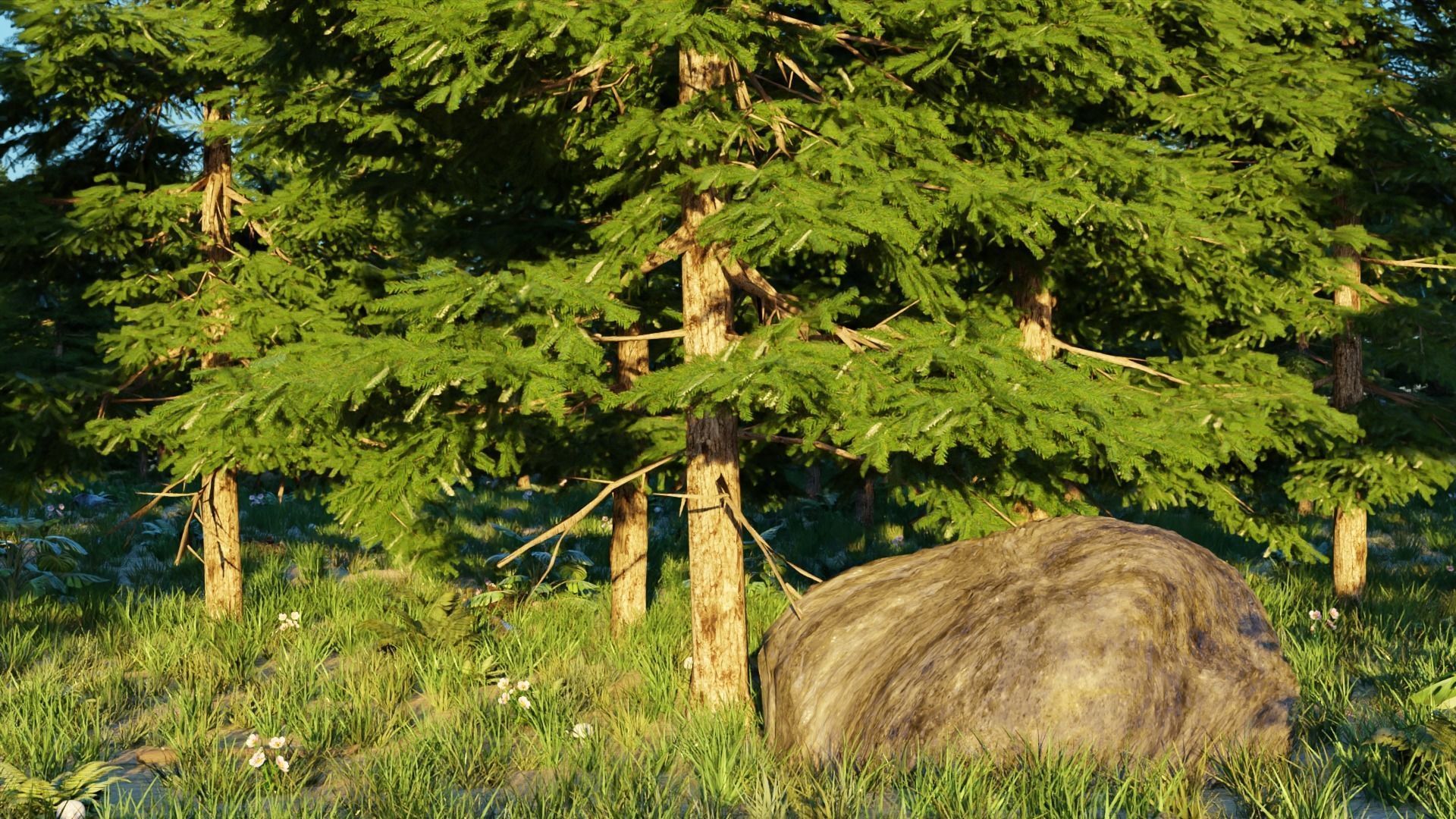 Spring Forest 3D model_5