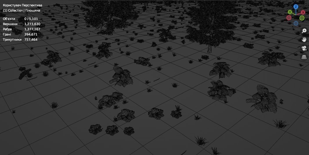 Spring Forest 3D model_11