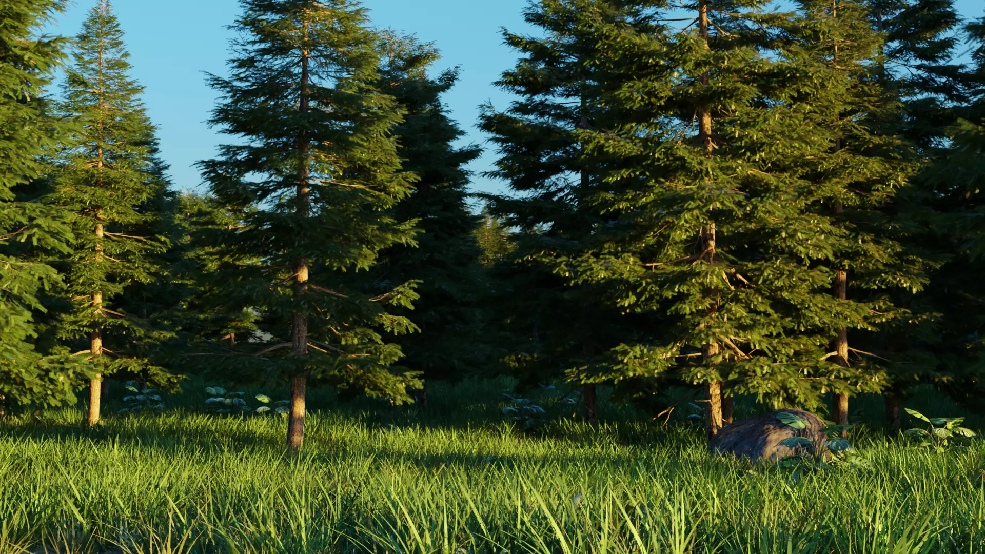 Spring Forest 3D model_0