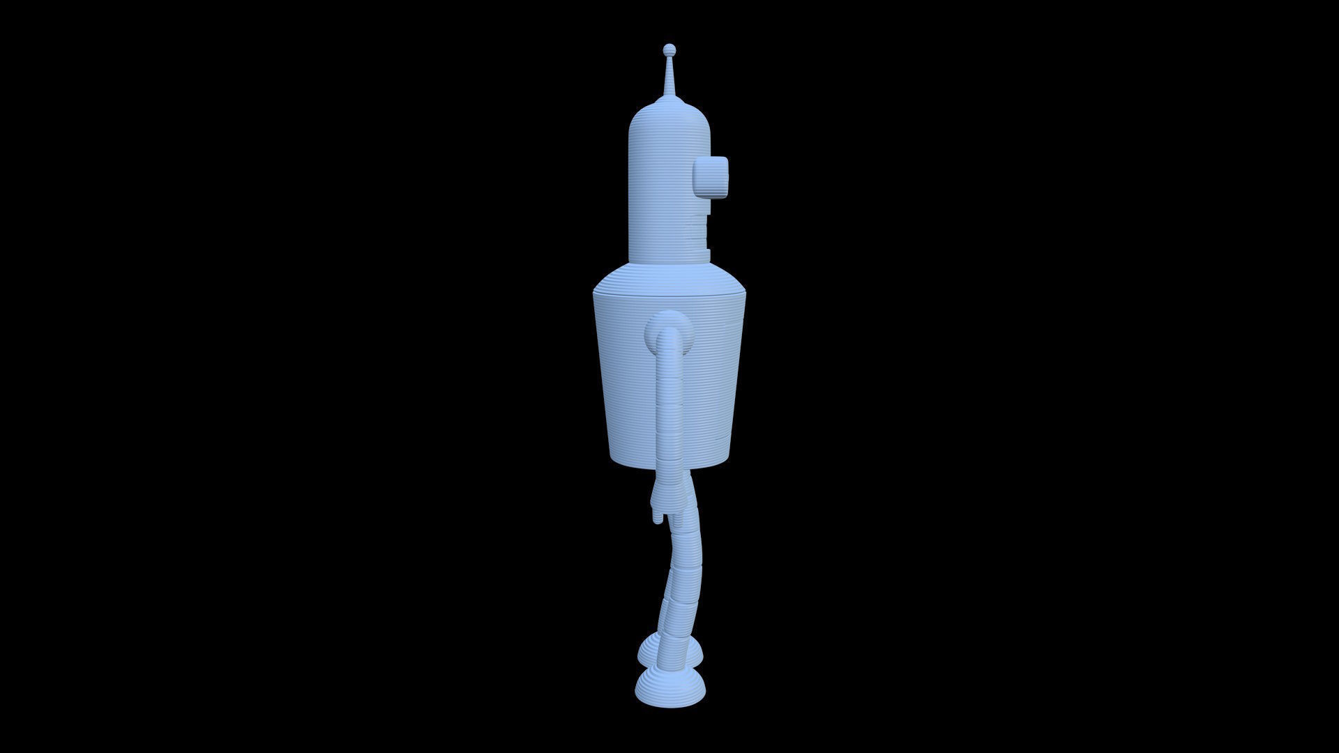 Cartoon Futurama Bender Figure 3D print model_9