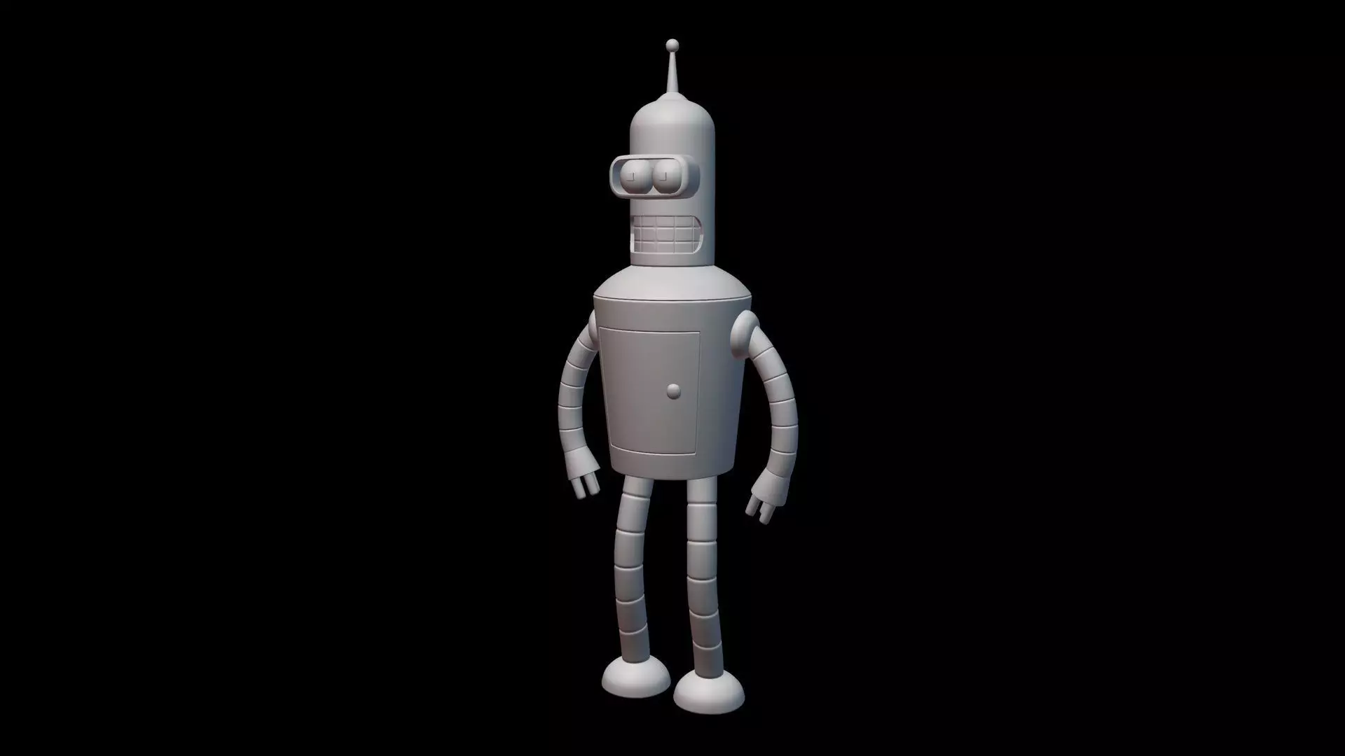 Cartoon Futurama Bender Figure 3D print model_0
