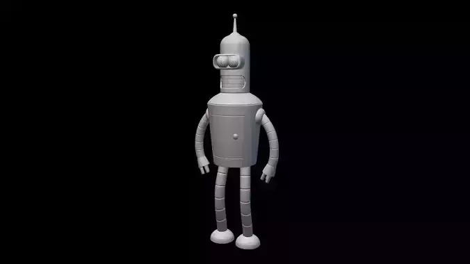Cartoon Futurama Bender Figure 3D print model