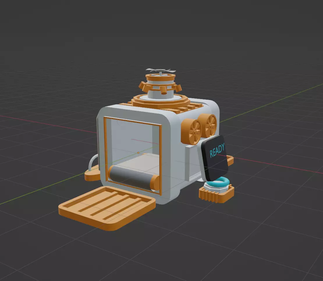TELEPORTER Low-poly 3D model_0