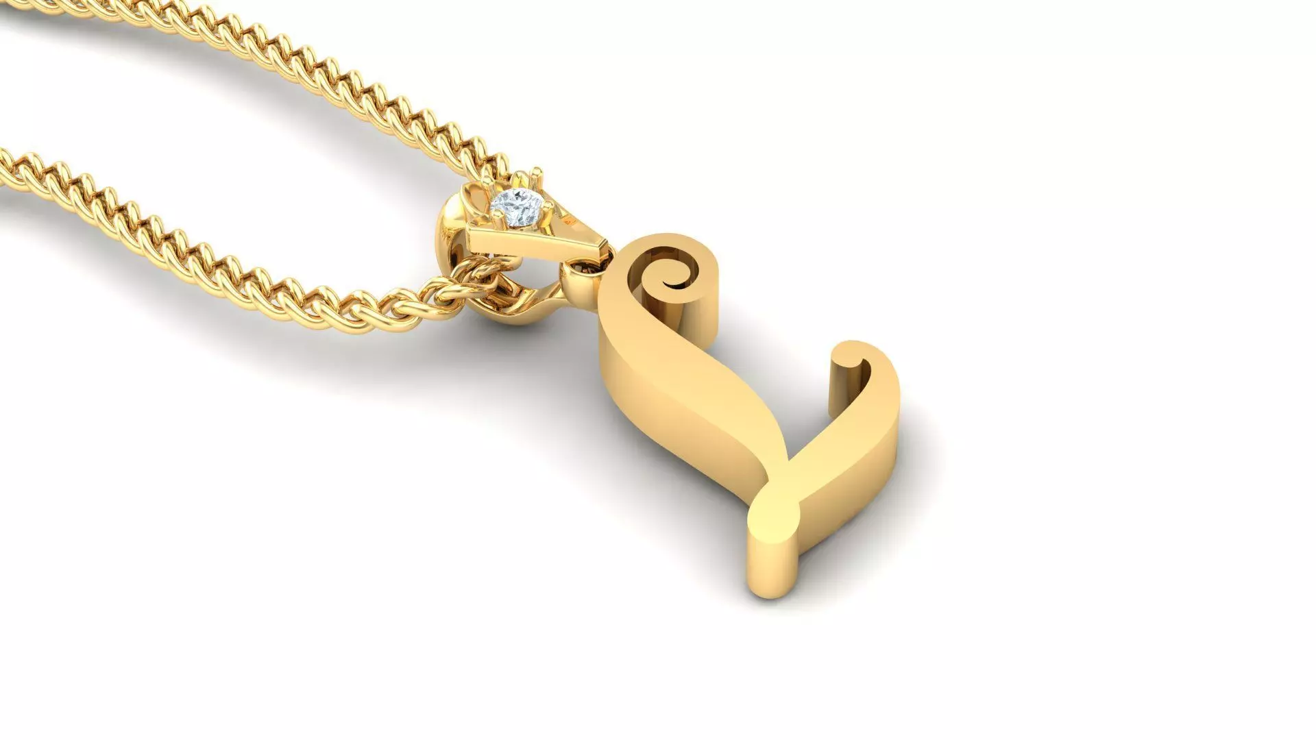 Alphabet Version 3 Letter L 3D print model_0