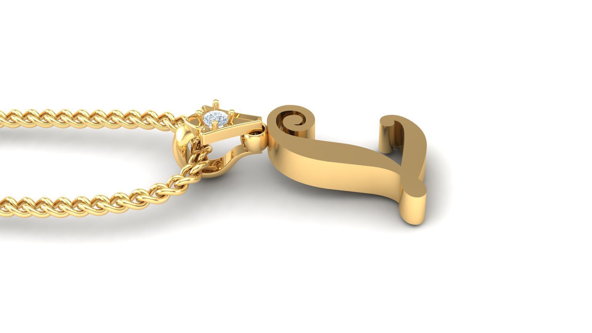 Alphabet Version 3 Letter L 3D print model_4