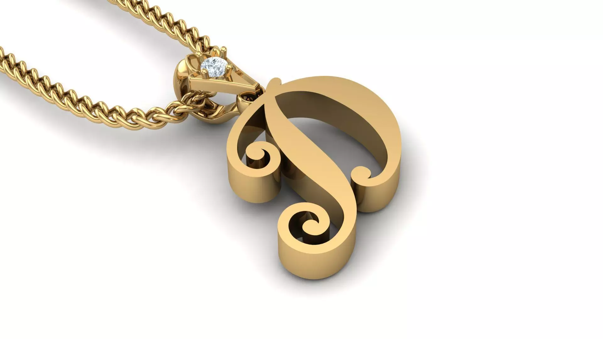 Alphabet Version 3 Letter D 3D print model_0