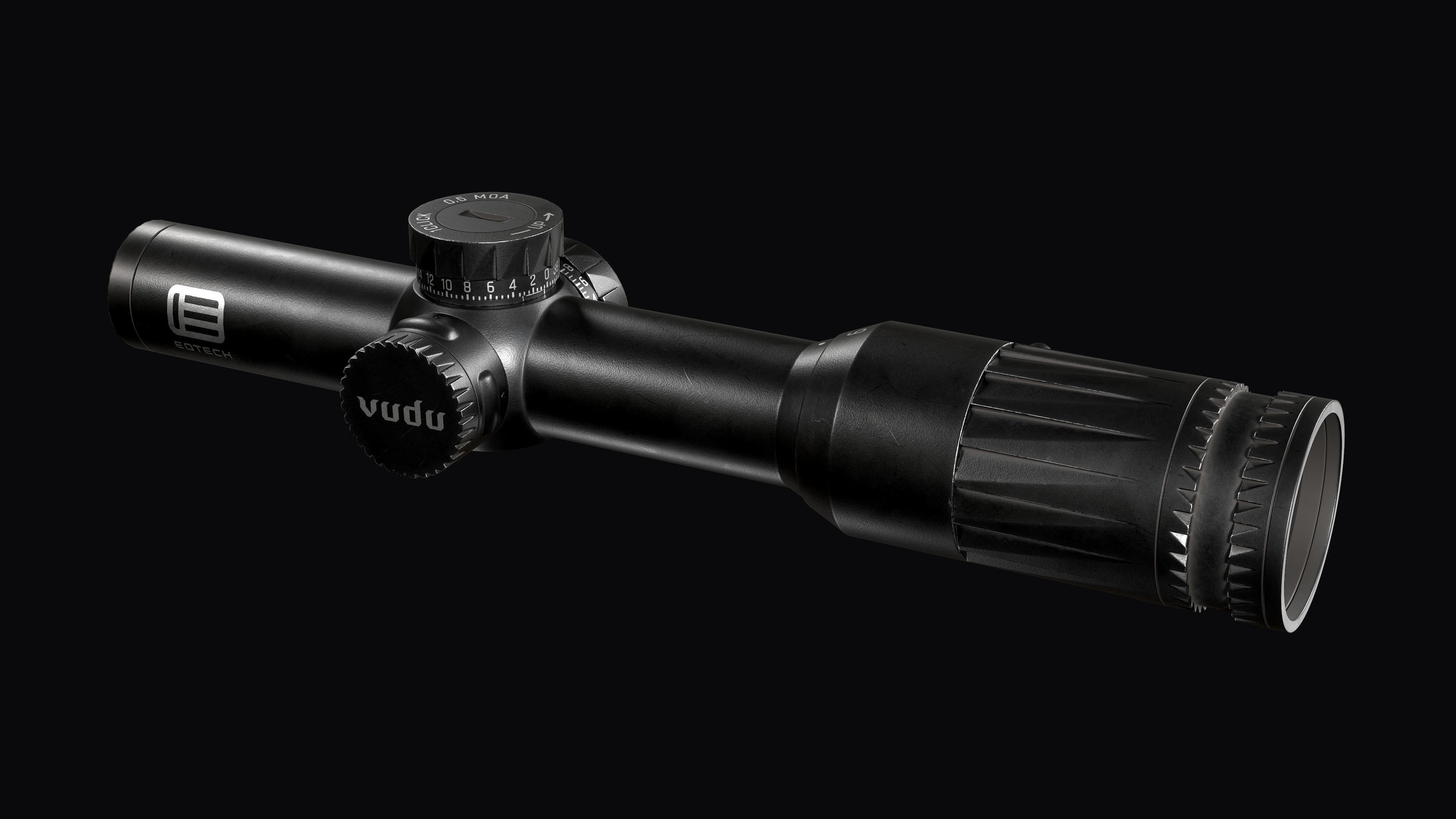 EOTech Vudu 1-6x Variable Optic Low-poly 3D model_4