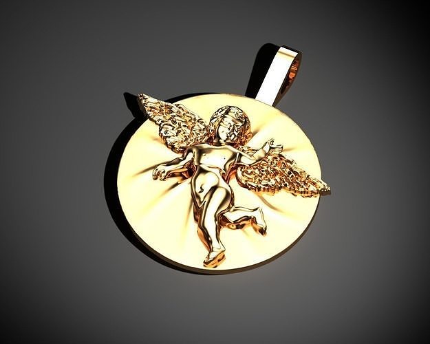 Angel Pendant 3D model