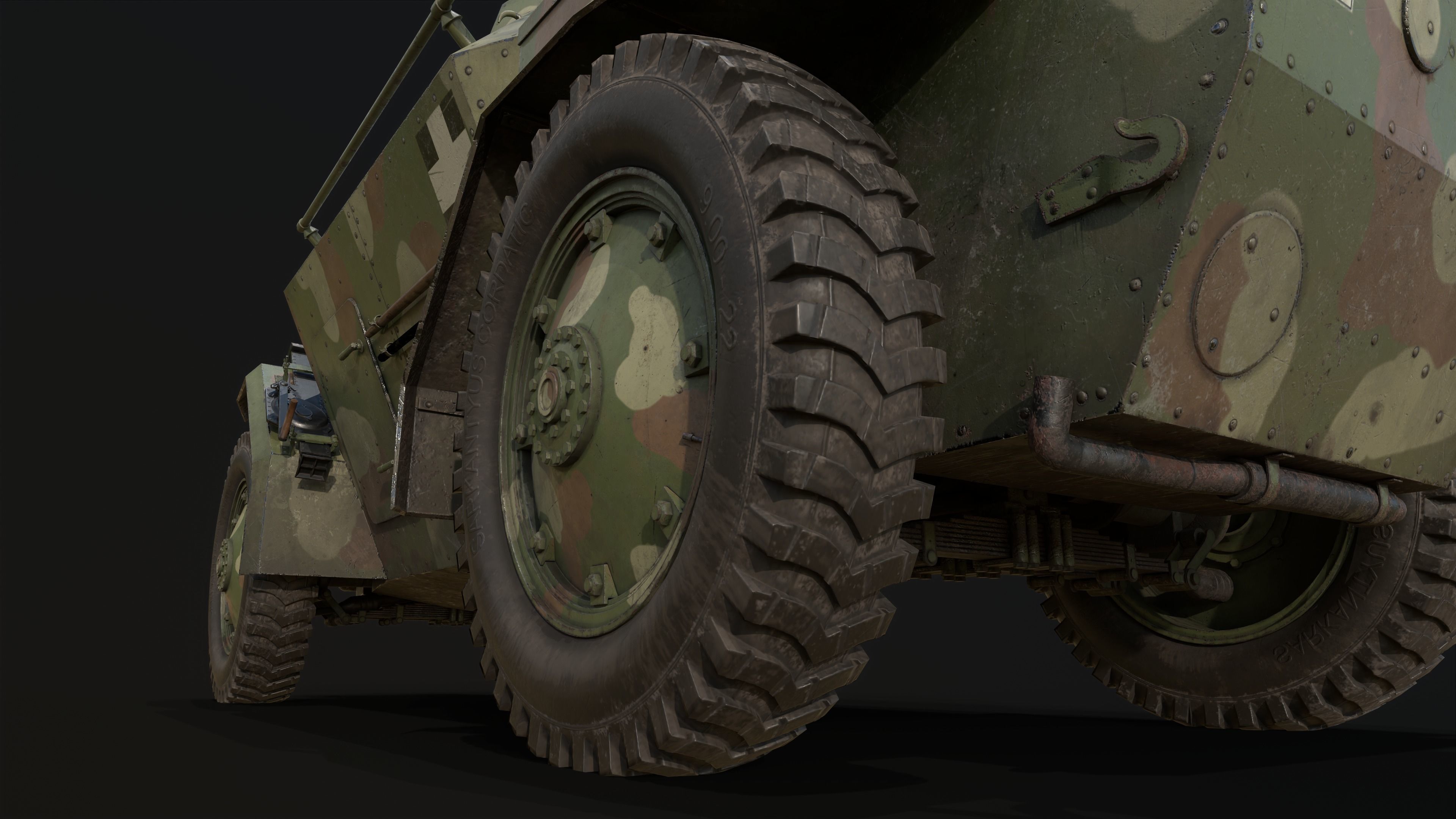 39M Csaba Armoured Car low poly Low-poly 3D model_14