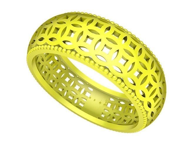 4847 fengshui lucky chinese ancient coins women 24k ring  3D print model